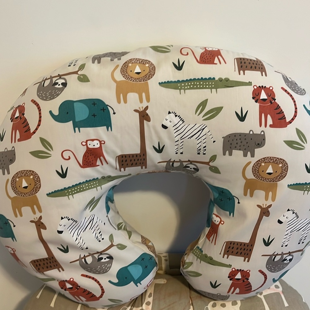 Boppy pillow with slip cover